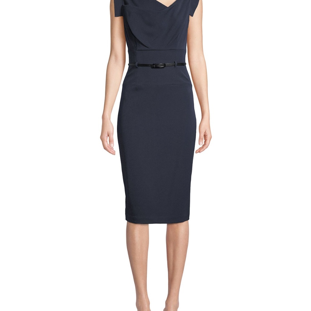 black halo jackie sheath dress size 2
